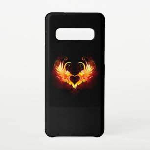 Angel Fire Heart with Wings Samsung Galaxy Case