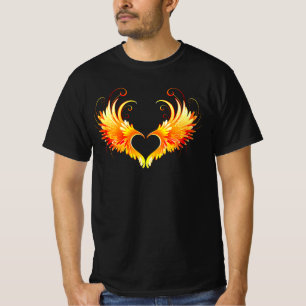 Angel Fire Heart with Wings T-Shirt