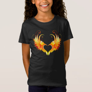 Angel Fire Heart with Wings T-Shirt