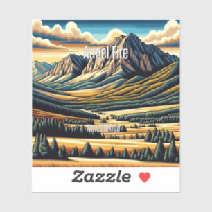 Angel Fire New Mexico 3 Inch Vinyl Sticker