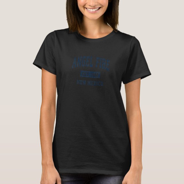 Angel Fire New Mexico Nm Vintage Athletic Sports T-Shirt (Front)