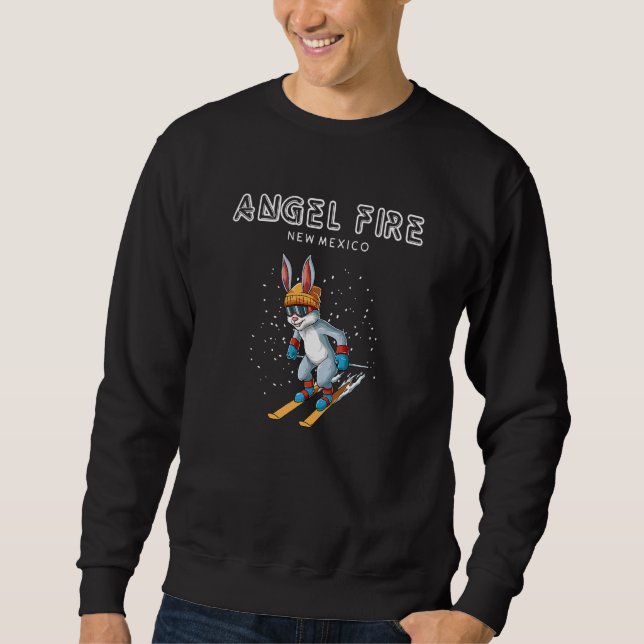 Angel Fire New Mexico  Ski Rabbit Sweatshirt (Front)