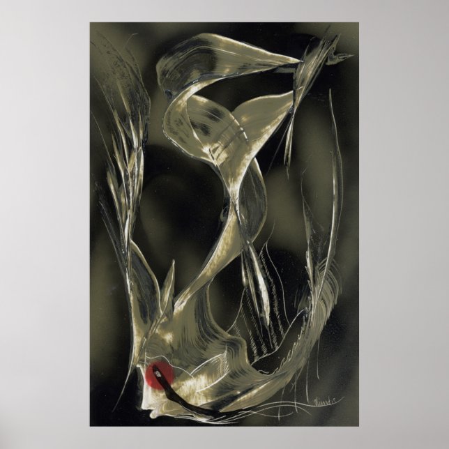 Angel Fish Abstract Poster (Front)