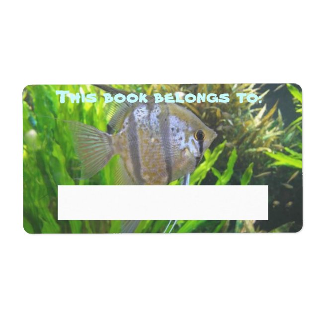 Angel Fish Book Label (Front)