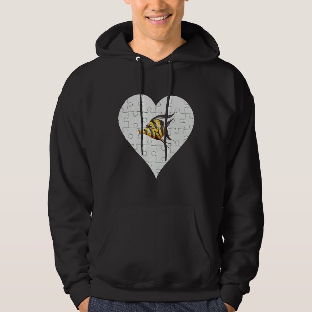 Angel Fish Heart Angel Fish Hoodie (Front)