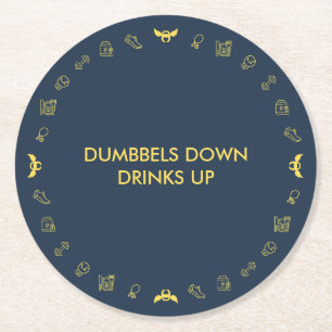 Angel Fitness Collab Round Paper Coaster