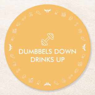 Angel Fitness Collab Round Paper Coaster