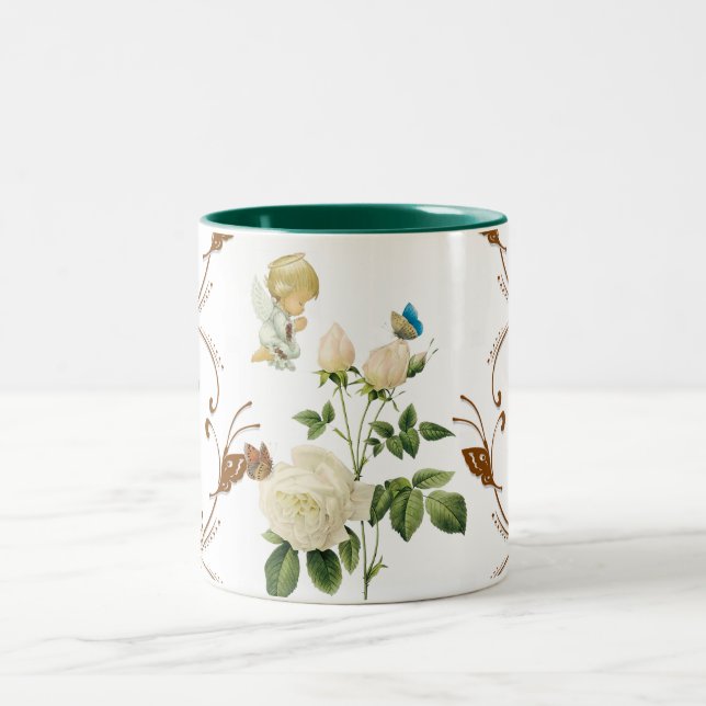 Angel Floral Mug (Center)