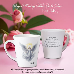 Angel Flowing With God’s Love Latte Mug