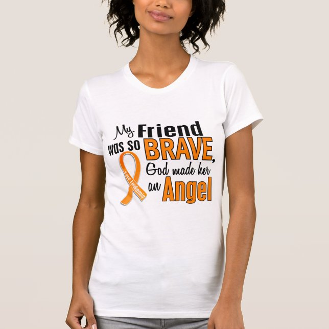 Angel Friend (Female) Leukaemia T-Shirt (Front)