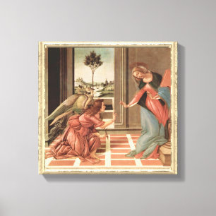 Angel Gabriel And Mary Canvas Print