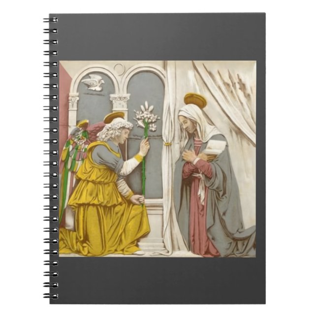 Angel Gabriel The Annunciation To Mary  Notebook (Front)