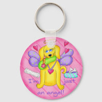 Angel Golden Yellow Dog with Shoe