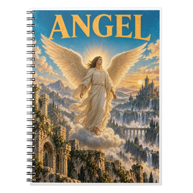 Angel, Gothic Fantasy Monster Notebook (Front)