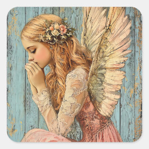 Angel Grace Square Sticker
