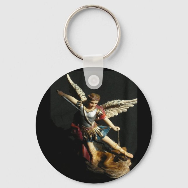 Angel Guardian Saint Michael keychain (Front)