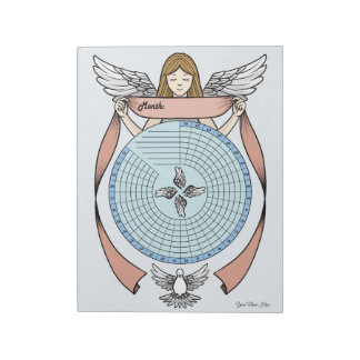 Angel Habit Tracker Custom Notepad