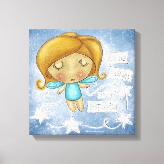 Angel Hangs the Stars Canvas Print (Front)