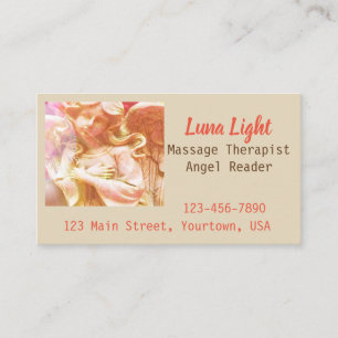 Angel Heart Holistic psychic wellness massage Business Card