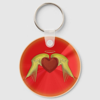 Angel Heart Key Ring