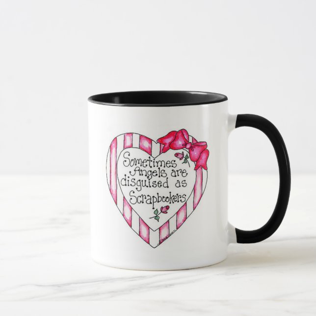 Angel Heart Scrapbooker Tshirts and Gifts Mug (Right)