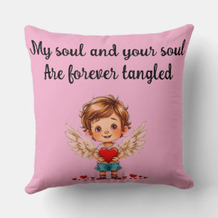 👼 Angel Heart Soulmate Romantic Home Accent 💖 Cushion