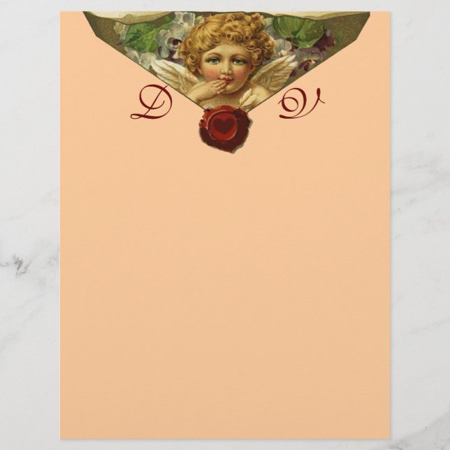 ANGEL HEART WAX SEAL Monogram Pink (Front)