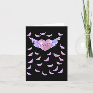 Angel Heart With Wings Card