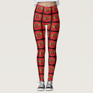 Angel Heart with Wings Leggings