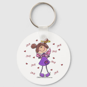 Angel Hearts Key Ring