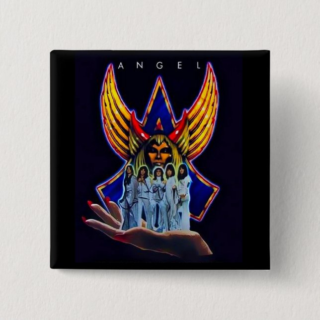 Angel - Helluva Band ♫ 15 Cm Square Badge (Front)