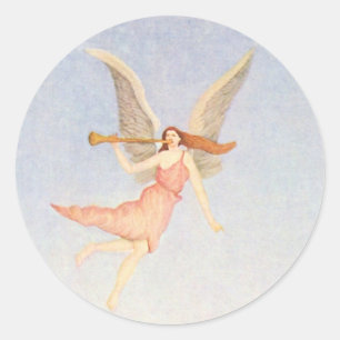 Angel, Henri Rousseau Fine Art Classic Round Sticker