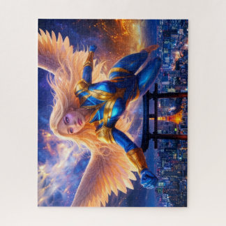 Angel Hero Above Tokyo Jigsaw Puzzle