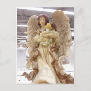Angel Holding Child Postcard