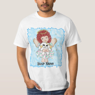 Angel Holding Dog T-Shirt