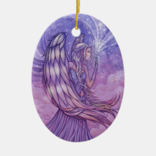 Angel Holiday Ornament by Molly Harrison