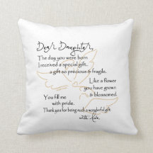 Angel Hugs pillow for Daughter