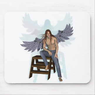 Angel in Blue Jeans Mouse Pad