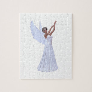 Angel in Blue Jigsaw Puzzle