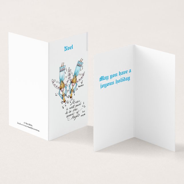 Angel in Blue Playing Music for Our Souls  (Inside and Outside)