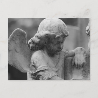 Angel in Cemetery Postcard
