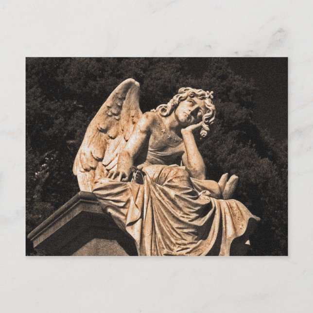 angel in contemplation postcard (Front)