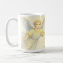 Angel in flight with a smile