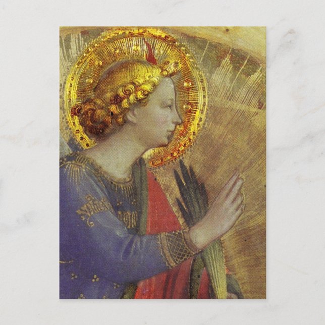 Angel in Gold Postcard (Front)