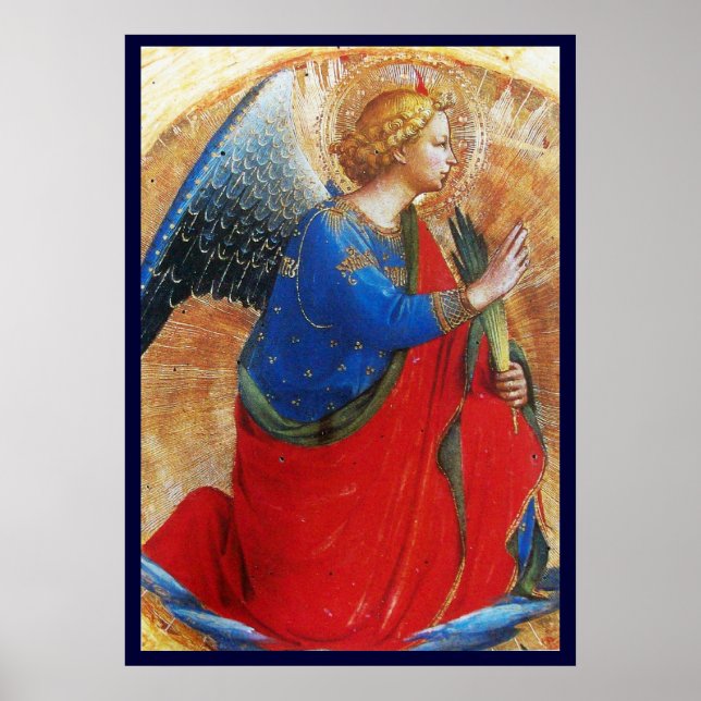 ANGEL IN GOLD RED AND BLUE POSTER (Front)