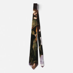Angel in Green with a Vielle by Leonardo da Vinci Tie