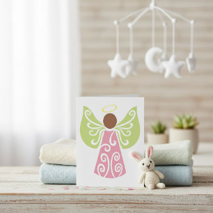 Angel In Pink Card