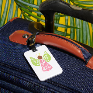 Angel In Pink Luggage Tag