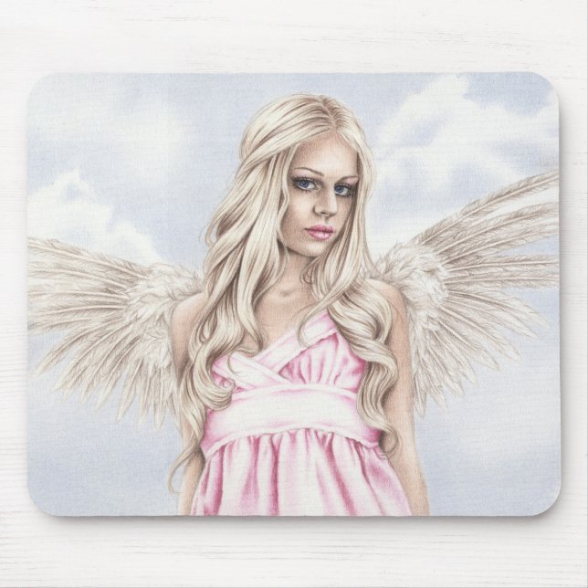 Angel in pink Mousepad (Front)