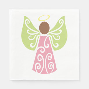 Angel In Pink Napkin